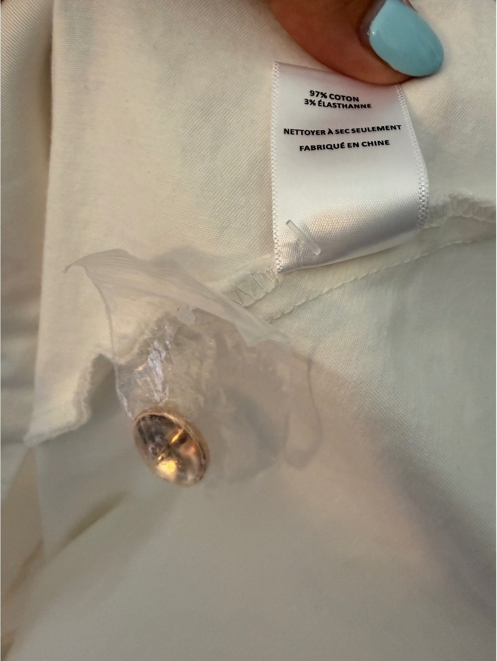 ASTR White Midi Skirt Size Small with Gold Button Detail - Picture 10 of 10
